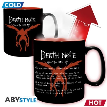 Death Note – Hőre változó bögre „Kira &amp;amp; Ryuk” (460 ml)