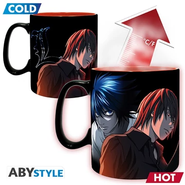 Death Note – Hőre változó bögre „Kira &amp;amp; Ryuk” (460 ml)
