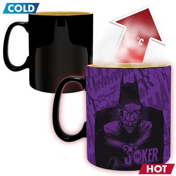 Batman vs Joker hőre változó bögre – 460 ml