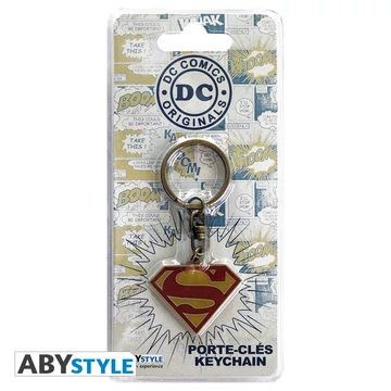 DC Comics – Superman logós fém kulcstartó