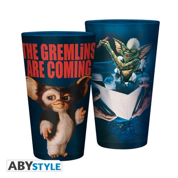 Szörnyecskék „The Gremlins Are Coming” XXL üvegpohár, 400 ml