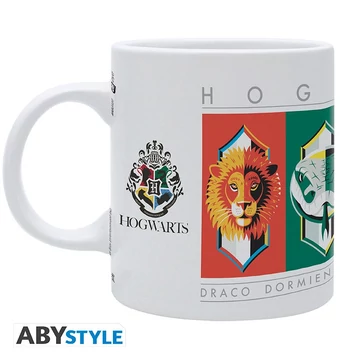 Harry Potter – Roxfort házak címerei bögre (320 ml)