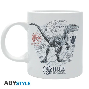 Jurassic World – T-Rex és Kék dinoszauruszos bögre (320 ml)