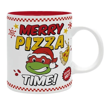 Tini Nindzsa Teknőcök – Merry Pizza Time! karácsonyi bögre (320 ml)