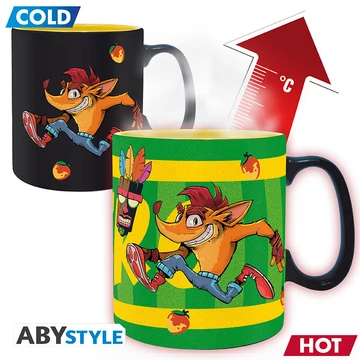 Crash Bandicoot - Nitro hőre változó bögre (460 ml)