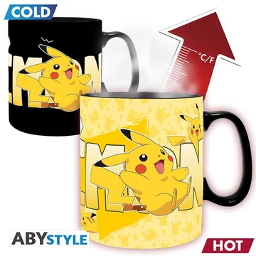Pokémon - Pikachu hőre változó bögre (460 ml)