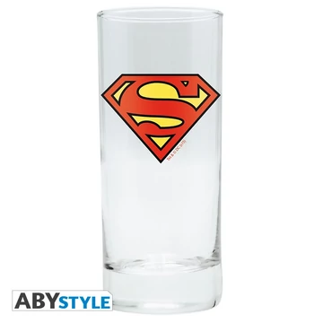DC Comics Superman üvegpohár (290 ml)