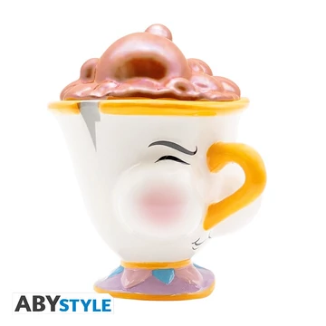 Disney – A Szépség és a Szörnyeteg: Csészike 3D bögre buborékos tetővel (300 ml)