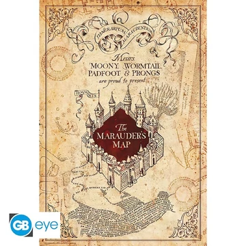 Harry Potter &amp;quot;Tekergők térképe&amp;quot; poszter (91.5x61 cm)