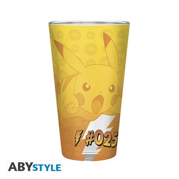 Pokémon – Pikachu üvegpohár (400 ml)