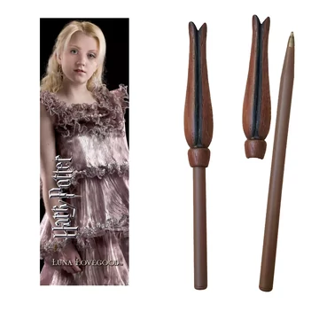 Luna Lovegood varázspálcás toll és könyvjelző szett
