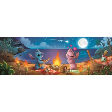 Disney Lilo és Stitch, A csillagkutya 1000 db-os panorama Compact puzzle Clementoni