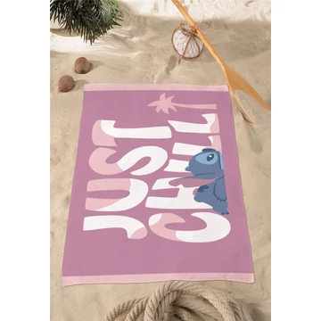 Disney Lilo és Stitch, A csillagkutya fürdőlepedő, strand törölköző 70x140 cm (Fast Dry)
