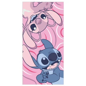 Disney Lilo és Stitch, A csillagkutya fürdőlepedő, strand törölköző 70x140 cm (Fast Dry)
