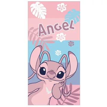 Disney Lilo és Stitch, A csillagkutya Pink fürdőlepedő, strand törölköző 70x140 cm (Fast Dry)