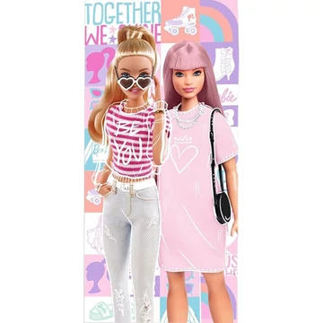 Barbie Together fürdőlepedő, strand törölköző 70x140 cm