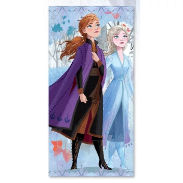 Disney Jégvarázs Sisters fürdőlepedő, strand törölköző 70x137 cm (Fast Dry