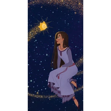 Disney Kívánság Magic fürdőlepedő, strand törölköző 70x140 cm