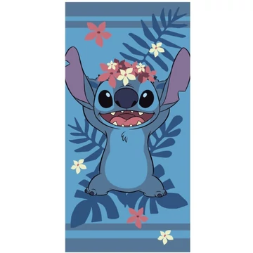 Disney Lilo és Stitch, A csillagkutya Wreath fürdőlepedő, strand törölköző 70x140cm (Fast Dry