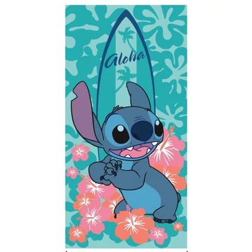 Disney Lilo és Stitch, A csillagkutya Surf fürdőlepedő, strand törölköző 70x140cm (Fast Dry