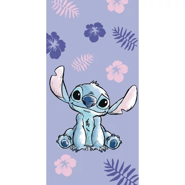 Disney Lilo és Stitch, A csillagkutya Purple fürdőlepedő, strand törölköző 70x140 cm