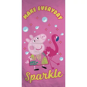 Peppa malac Sparkle fürdőlepedő, strand törölköző 70x140 cm