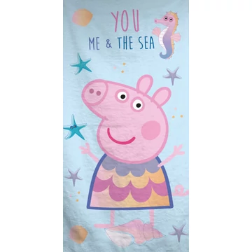 Peppa malac & the Sea fürdőlepedő, strand törölköző 70x140 cm