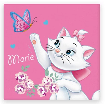 Disney Marie cica Butterfly kéztörlő, arctörlő, törölköző 30x30cm