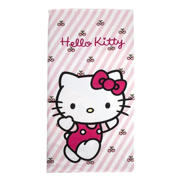 Hello Kitty Cherry fürdőlepedő, strand törölköző 70x140 cm (Fast Dry)