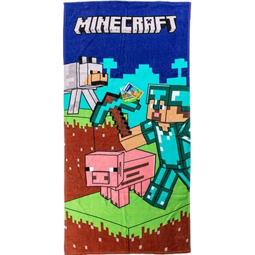 Minecraft Diamond Armor fürdőlepedő, strand törölköző 70x140 cm