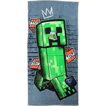 Minecraft Metro Art Creeper fürdőlepedő, strand törölköző 70x140 cm
