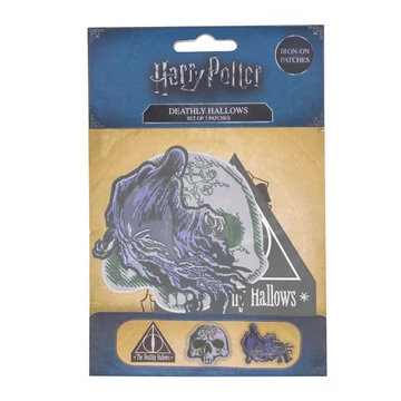 Harry Potter Halál ereklyéi (Deathly Hallows) Deluxe felvarrók, 3 darabos szett