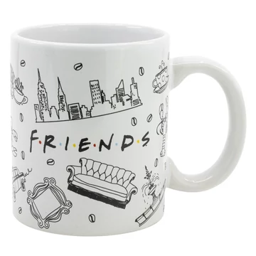 Jóbarátok NYC porcelán bögre 325 ml Díszdobozban