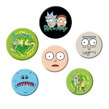 Rick és Morty 6 darabos kitűzőcsomag