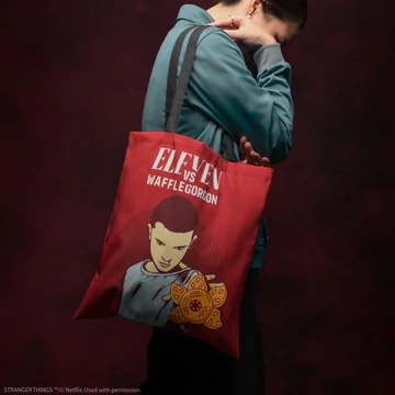 Stranger Things – Eleven vászontáska „Wafflegorgon” dizájnnal
