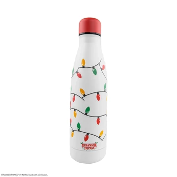 Stranger Things – Karácsonyi fényfüzéres Rozsdamentes Acél Kulacs (500 ml)
