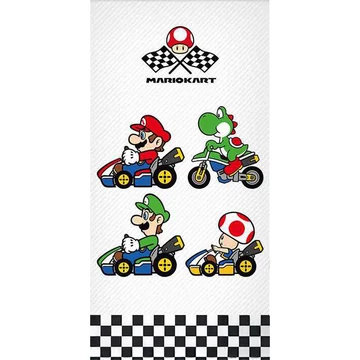 Super Mario Grand Prix fürdőlepedő, strand törölköző 70x140 cm