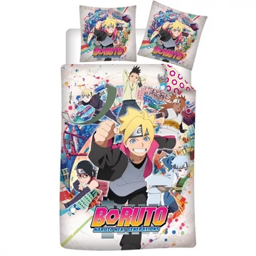 Boruto Ninja Squad ágyneműhuzat 140x200 cm, 63x63 cm microfibre