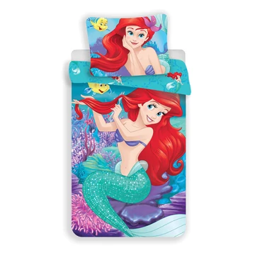 Disney Hercegnők, Ariel ágyneműhuzat 140x200 cm, 70x90 cm