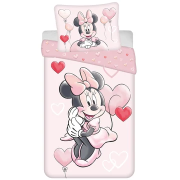 Disney Minnie Heart Balloons ágyneműhuzat 140x200 cm, 70x90 cm