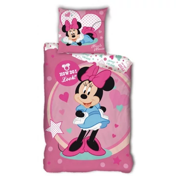 Disney Minnie Look ágyneműhuzat 140x200 cm, 63x63 cm microfibre