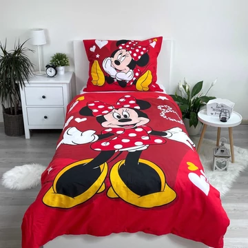Disney Minnie Love &amp; Stars ágyneműhuzat 140×200cm, 70×90 cm