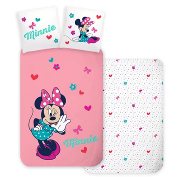 Disney Minnie Whisper ágyneműhuzat 140x200 cm, 70x90 cm