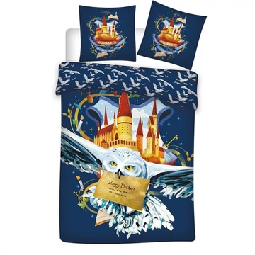 Harry Potter Messenger Owl ágyneműhuzat 140x200 cm, 63x63 cm microfibre