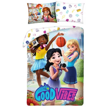 Lego Friends Good Vibes ágyneműhuzat 140x200 cm, 70x90 cm