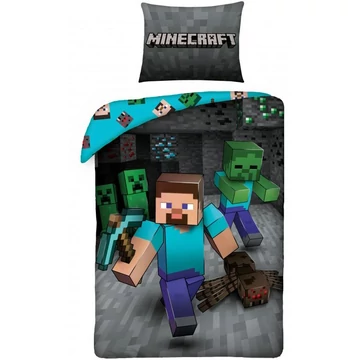 Minecraft Underground ágyneműhuzat Miner 140x200 cm, 70x90 cm