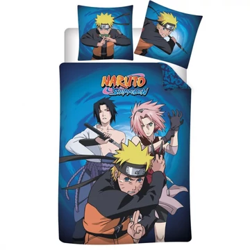 Naruto Ninja Trio ágyneműhuzat 140x200 cm, 63x63 cm microfibre