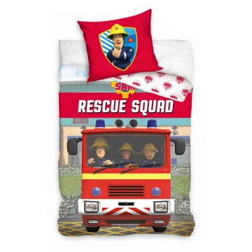 Sam a tűzoltó Rescue Squad ágyneműhuzat 140x200 cm, 70x90 cm
