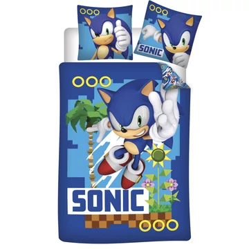 Sonic, a sündisznó Coin Chase ágyneműhuzat 140x200 cm, 70x90 cm