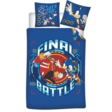 Sonic, a sündisznó Final Battle ágyneműhuzat 140x200 cm, 65x65 cm
